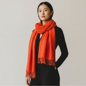 echo Orange Blanket Scarf Wrap